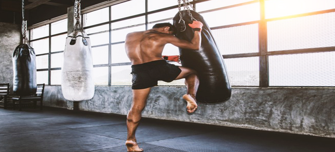 Muay Thai heavy bag drills