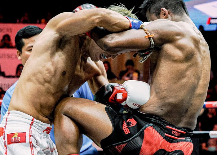 Muay Thai clinch technique