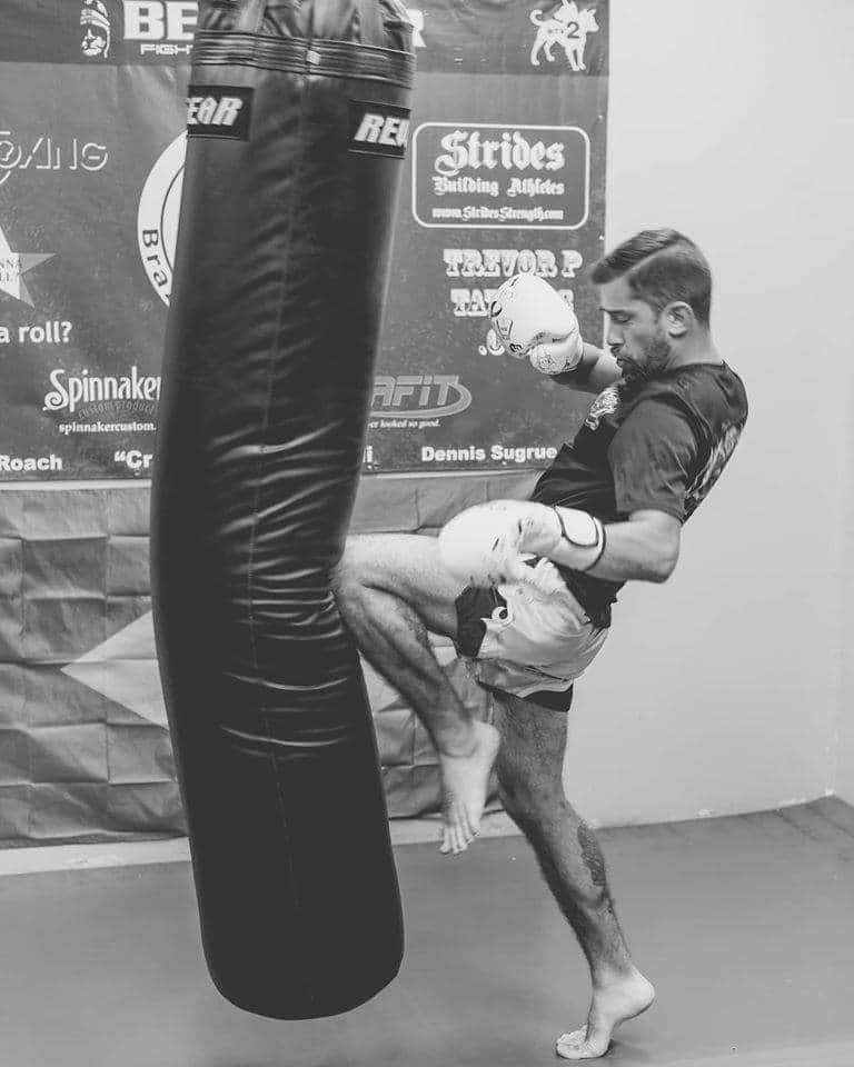 Muay Thai heavy bag drills